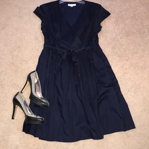 Navy blue vintage inspired dress
